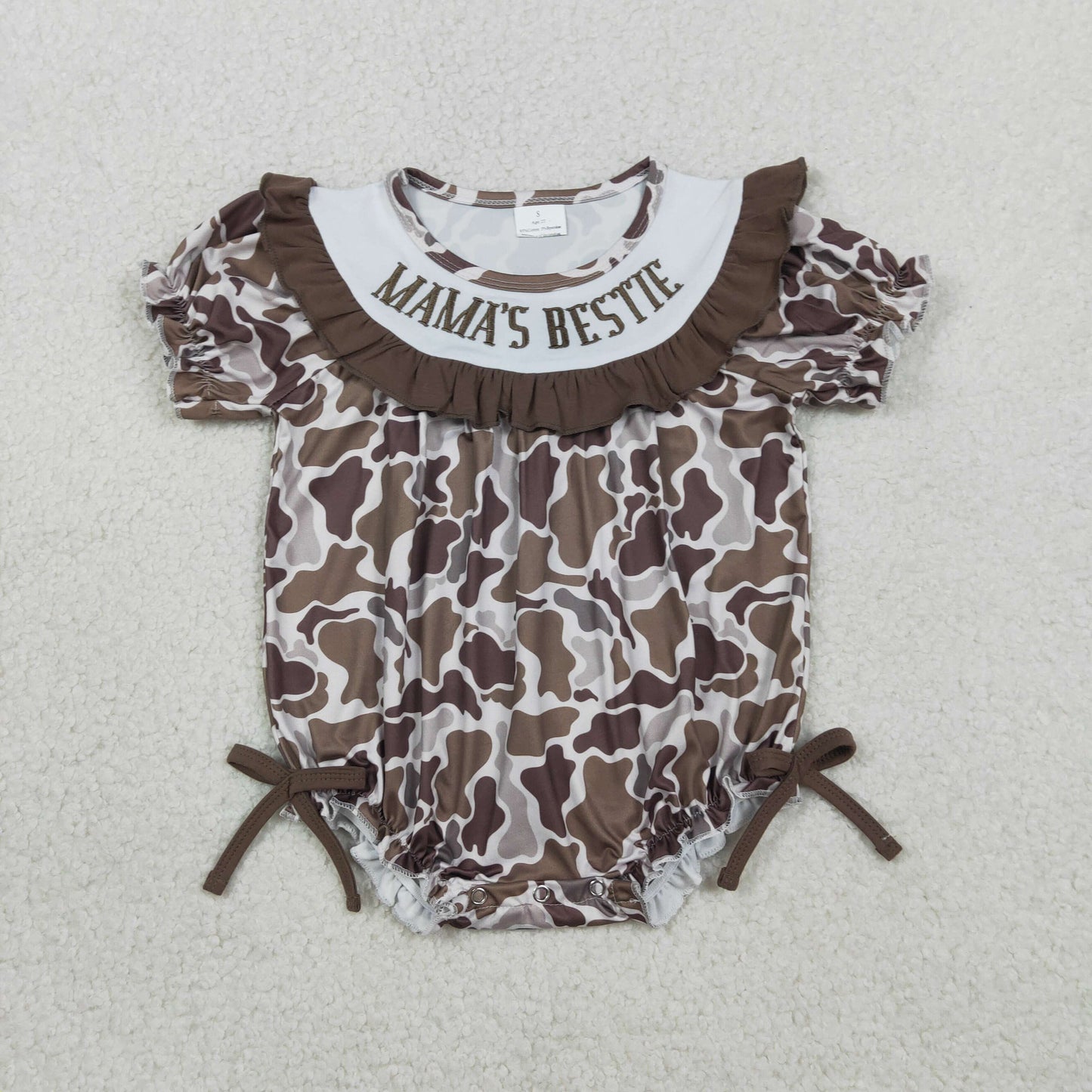 Sibling Embroidery Mama's & Daddy's Boys & Girls Southern Camo Rompers