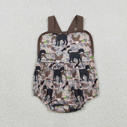USA Shop Baby Boys Strap Dogs Ducks Calls Camo Hunting Rompers