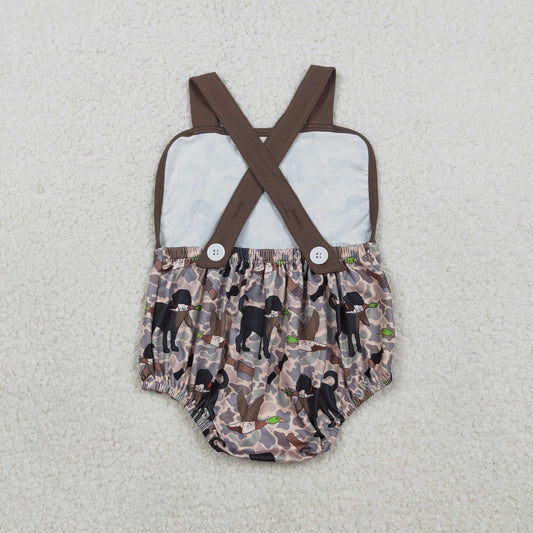 USA Shop Baby Boys Strap Dogs Ducks Calls Camo Hunting Rompers