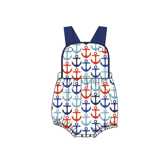 Baby Boys Strap Boats Rompers Preorder