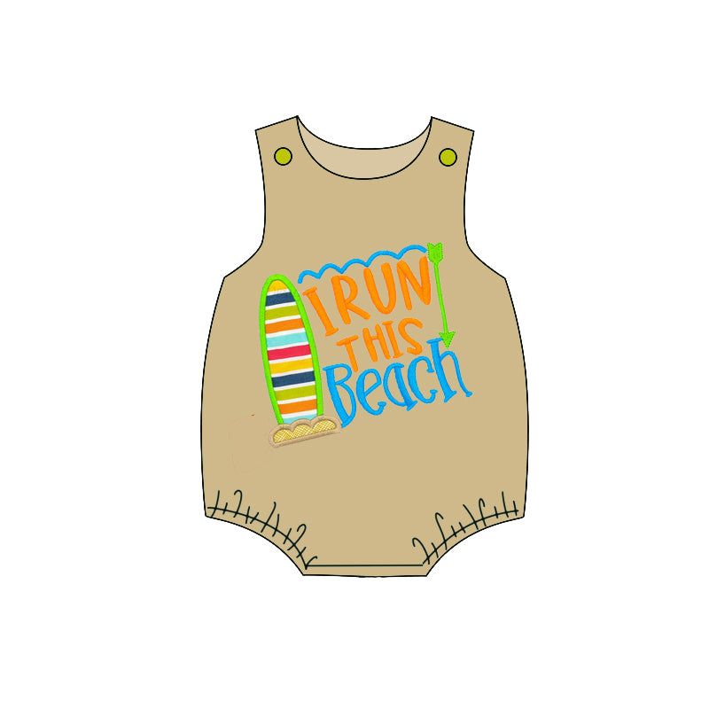 Baby Boys Sleeveless Irun This Beach Rompers Preorder