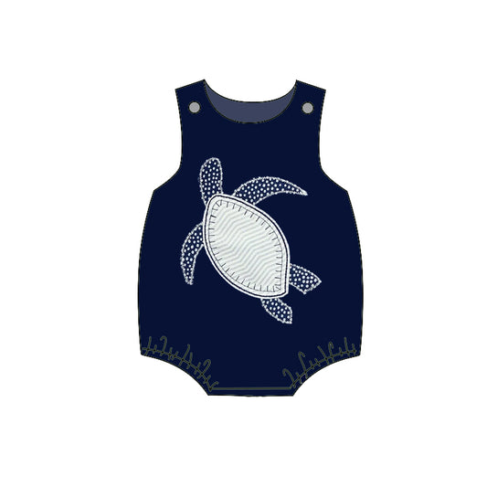Baby Boys Sleeveless Tortoises Rompers Preorder