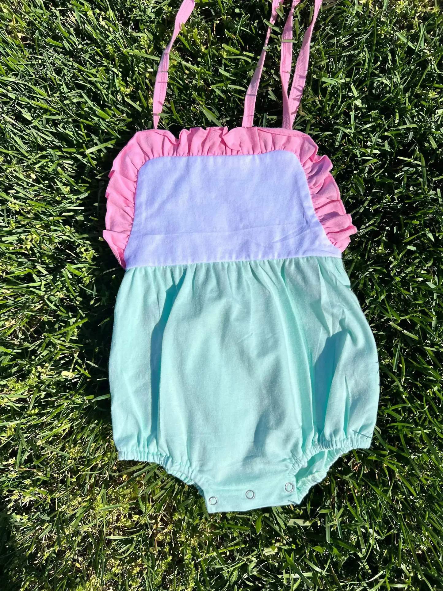 Baby Girls Strap Ruffle Rompers Preorder