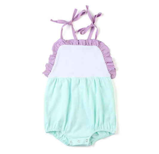 Baby Girls Strap Ruffle Rompers Preorder