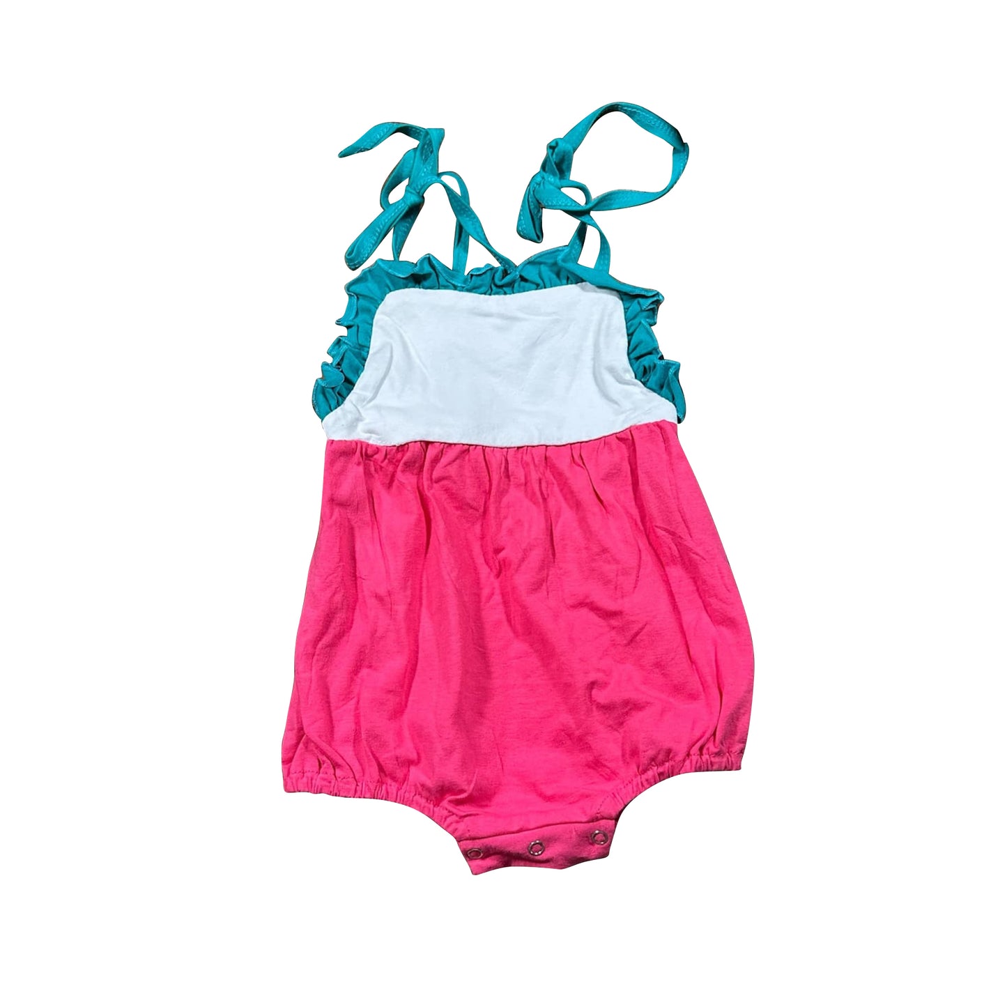 Baby Girls Strap Ruffle Rompers Preorder