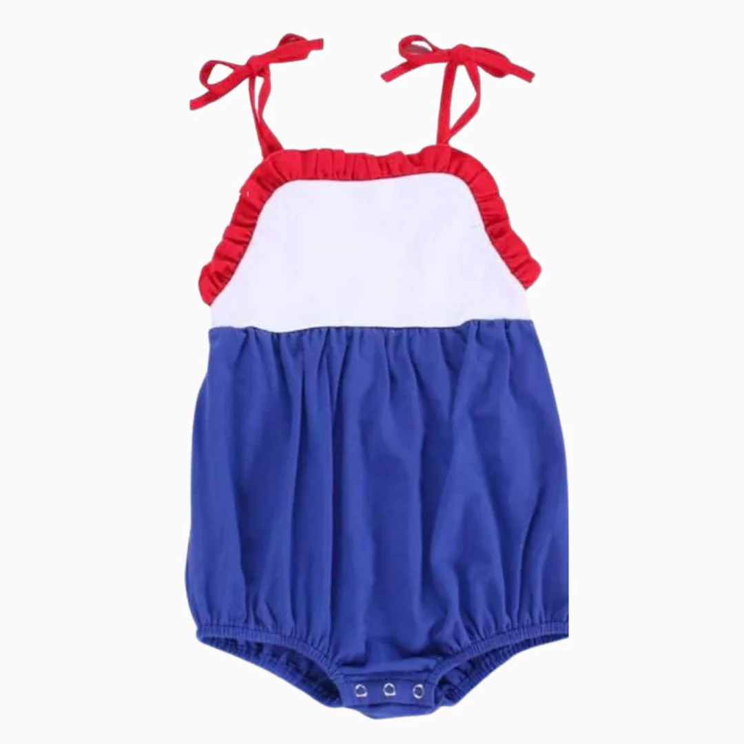 Baby Girls Strap Ruffle Rompers Preorder