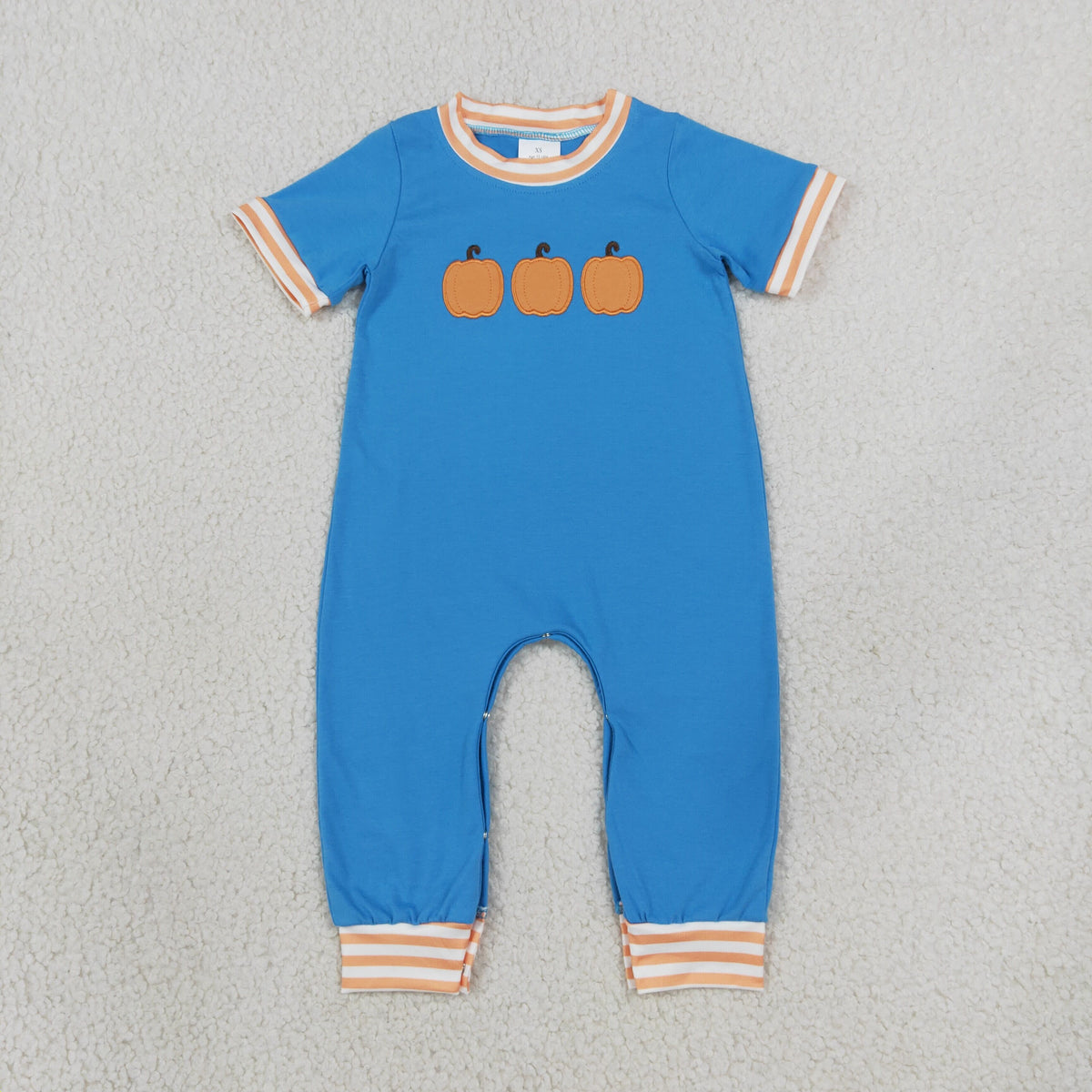 Sibling Baby Boys Embroidery Pumpkins Top Pockets Stripe Joggers Fall Clothes Set Rompers
