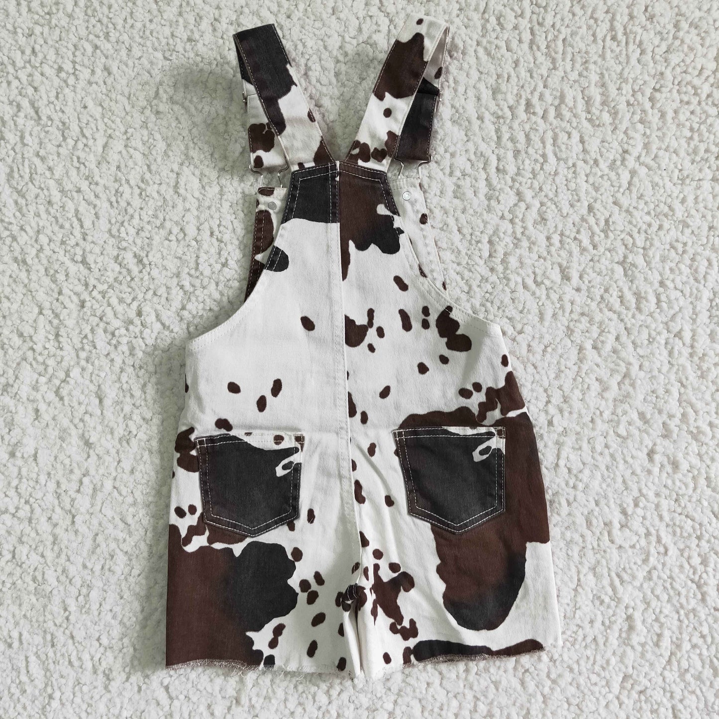 Sibling Mommy and Me Adult Baby Girls Western Cow Print Denim Jeans