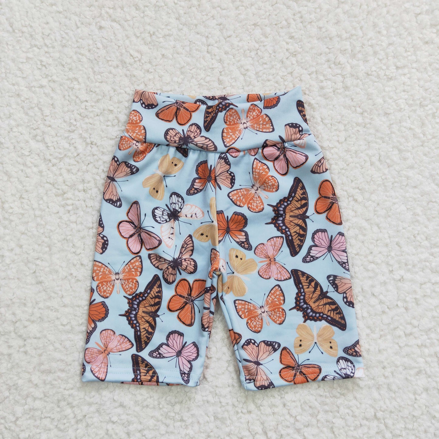 Sibling Baby Kids Girls Biking Butterfly Leopard Summer Shorts