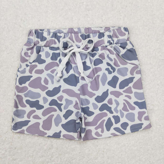 Baby Boys Southern Light Grey Camo Pockets Shorts Bottom