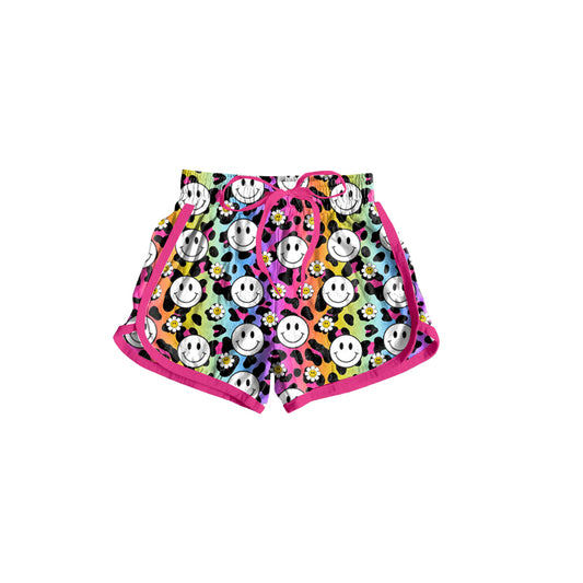 Baby Girls Smile Leopard Flowers Summer Shorts Preorder