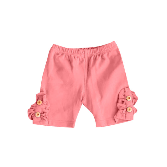 Baby Girls Summer Watermelon Cotton Buttons Shorts Preorder