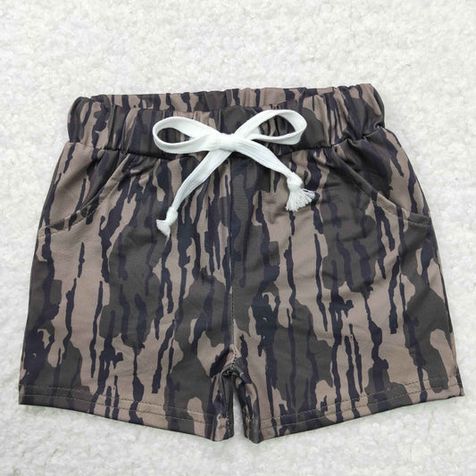 Baby Boys Southern Olive Camo Pockets Shorts Bottom