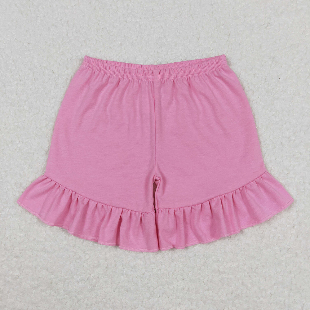 Sibling Baby Girls Cotton Ruffle Summer Shorts