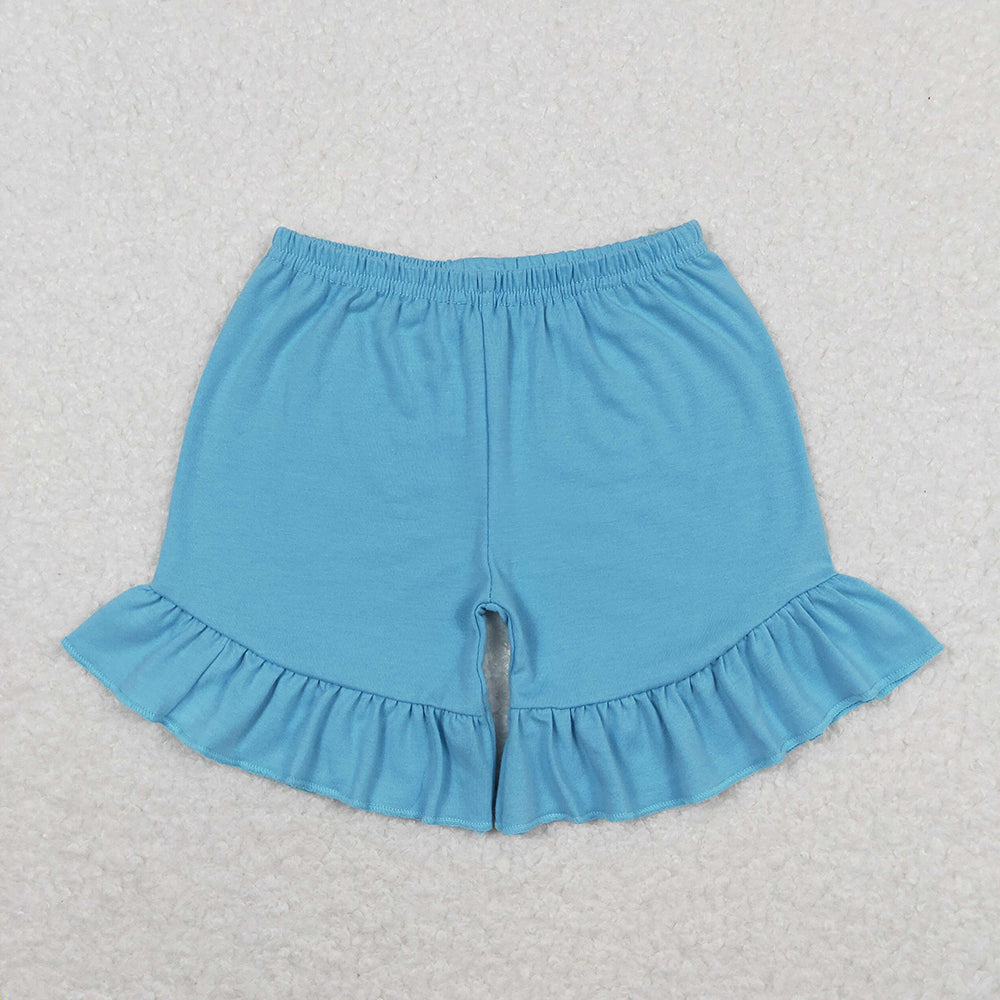 Sibling Baby Girls Cotton Ruffle Summer Shorts