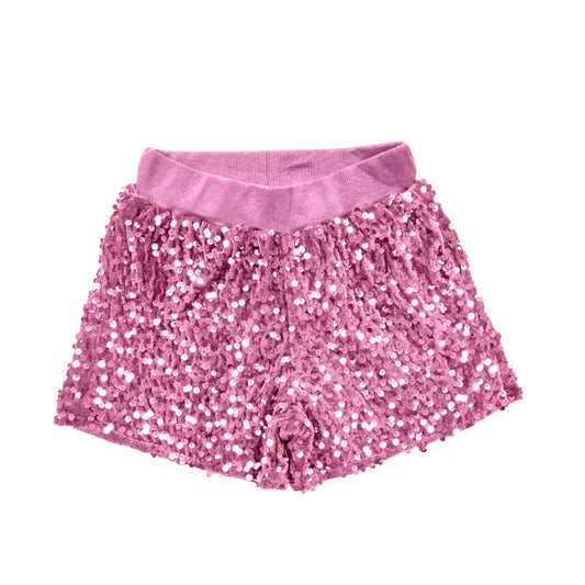 Baby Girls Pink Sequin Summer Shorts preorder