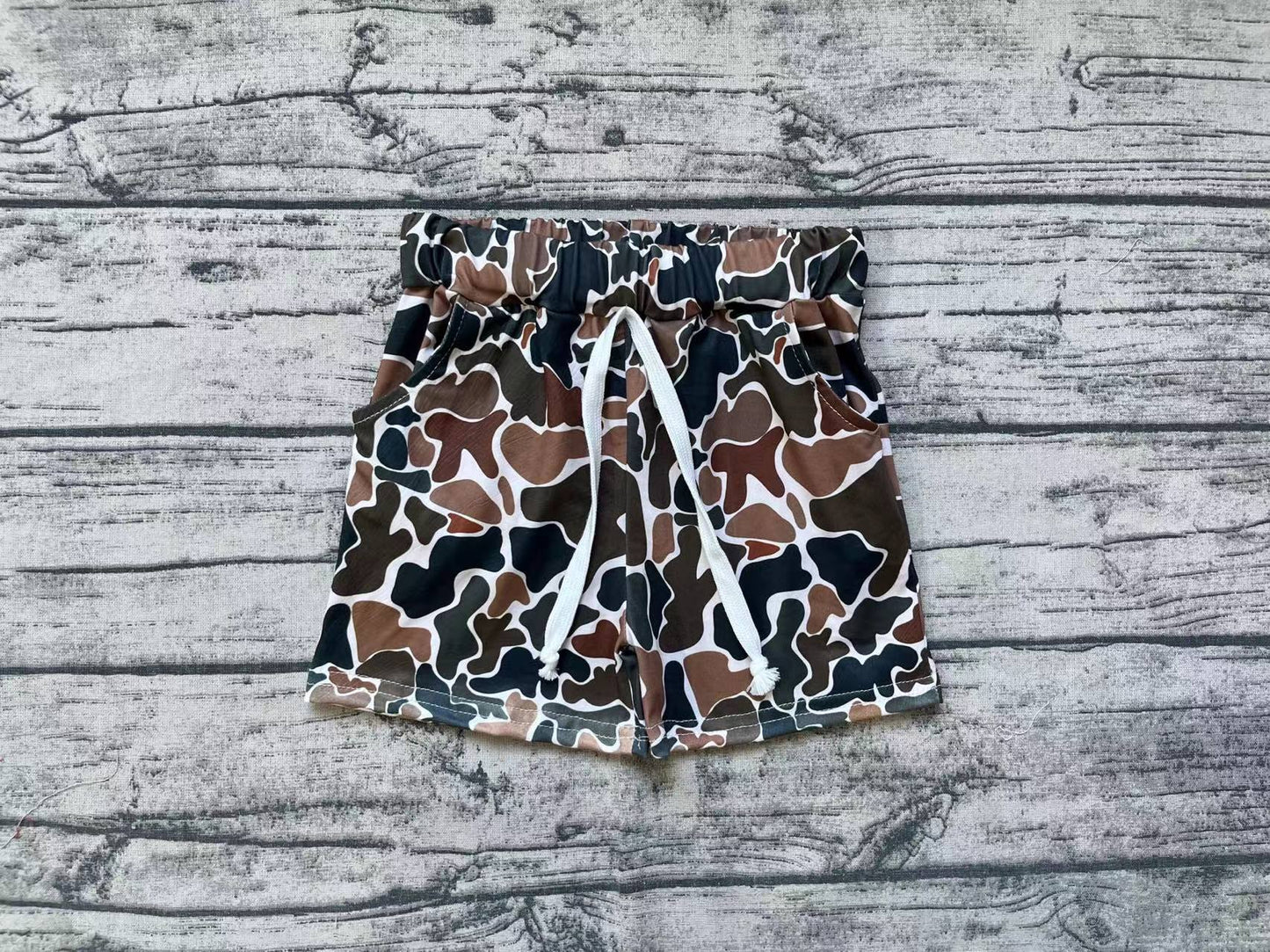 Baby Boys Brown Camo Summer Shorts Bottoms