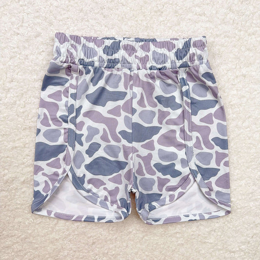 Baby Girls Grey Camo Summer Shorts Bottoms