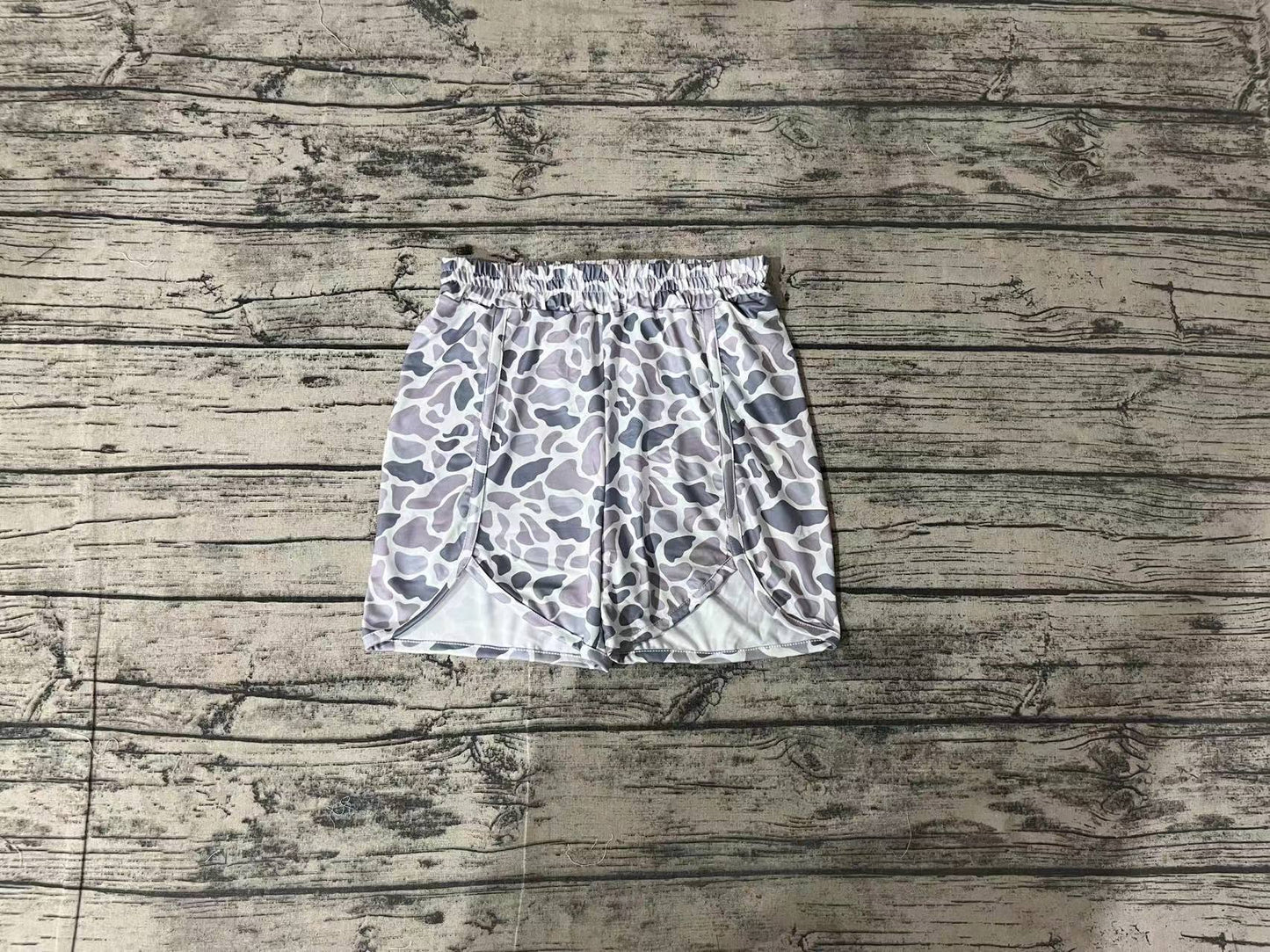 Baby Girls Grey Camo Summer Shorts Bottoms