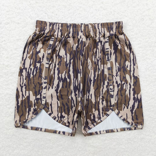 Adult Women Green Camo Bottomland Summer Shorts