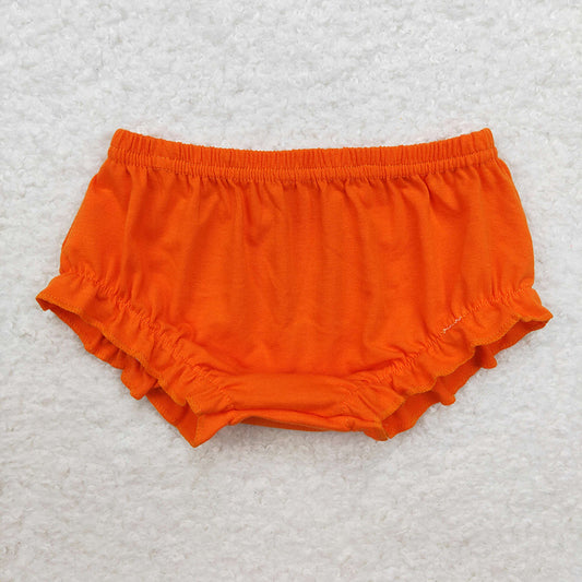 Baby Girls Orange Elastic Bummies Bottoms