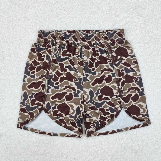 Adult Women Green Camo Summer Shorts