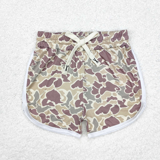 USA Shop Baby Girls Green Camo Summer Sports Shorts