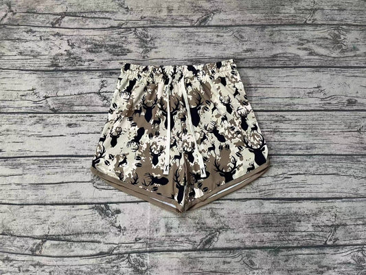 Adult Women Green Deer Hunting Summer Shorts