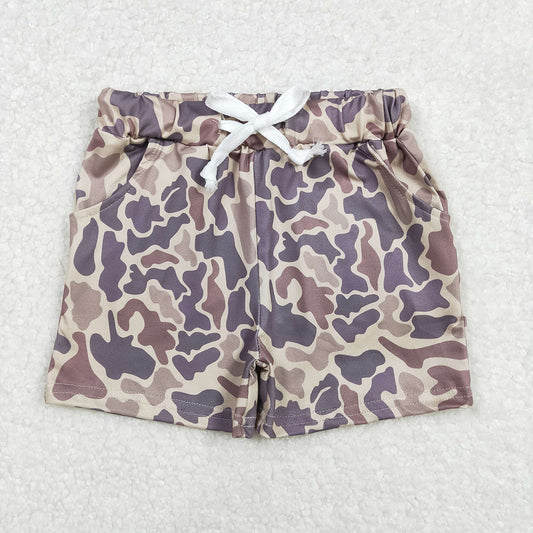 Baby Boys Brown Camo Summer Shorts Bottoms