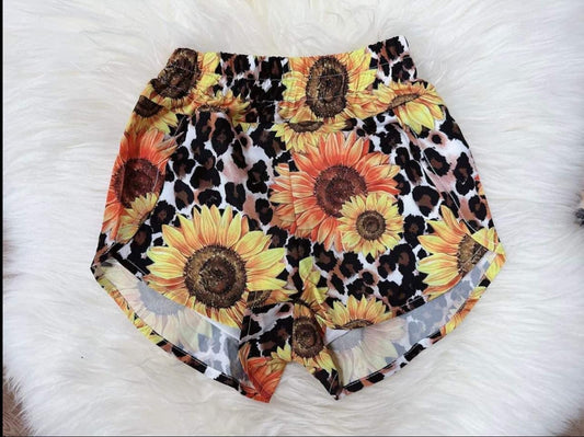 Adult Women Sunflowers Summer Shorts Preorder