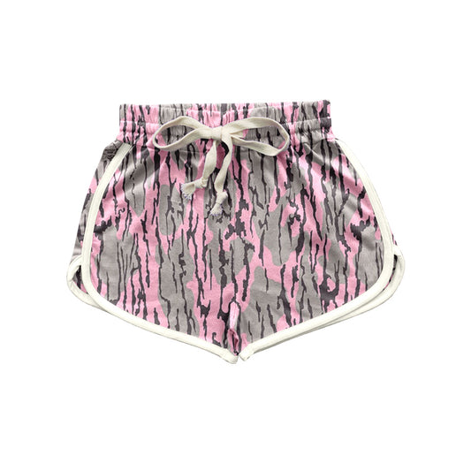 Adult Women Pink Bottomland Camouflage Summer Shorts Preorder