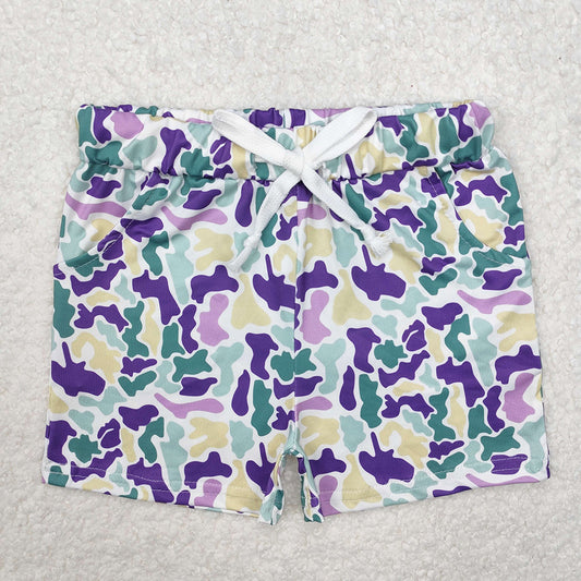 Baby Boys Mardi Gras Camo Shorts Bottoms