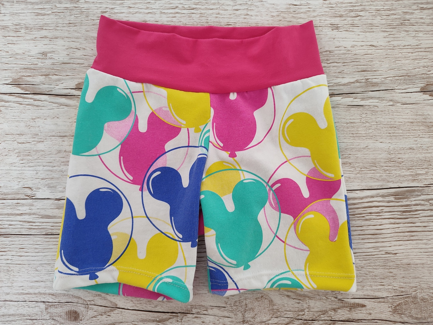 Baby Girls Colorful Balloon High Waist Summer Biking Shorts Preorder