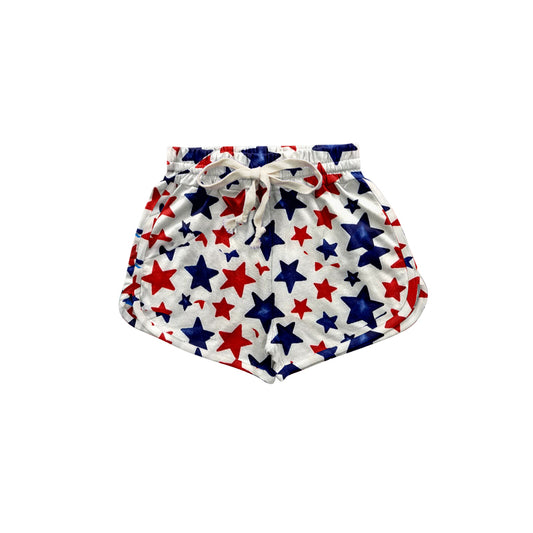 Baby Girls Summer 4th Of July Stars Shorts Preorder