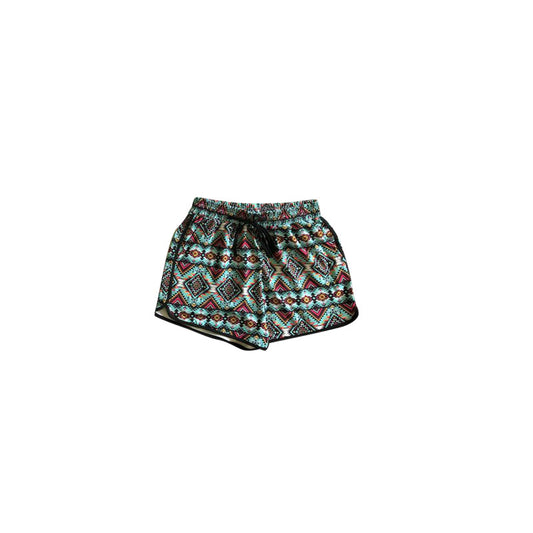 Baby Girls Western Green Aztec Shorts Bottoms Preorder