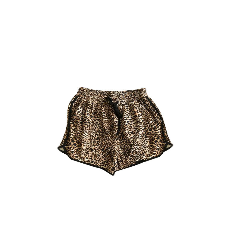 Adult Women Black Leopard Summer Shorts Preorder