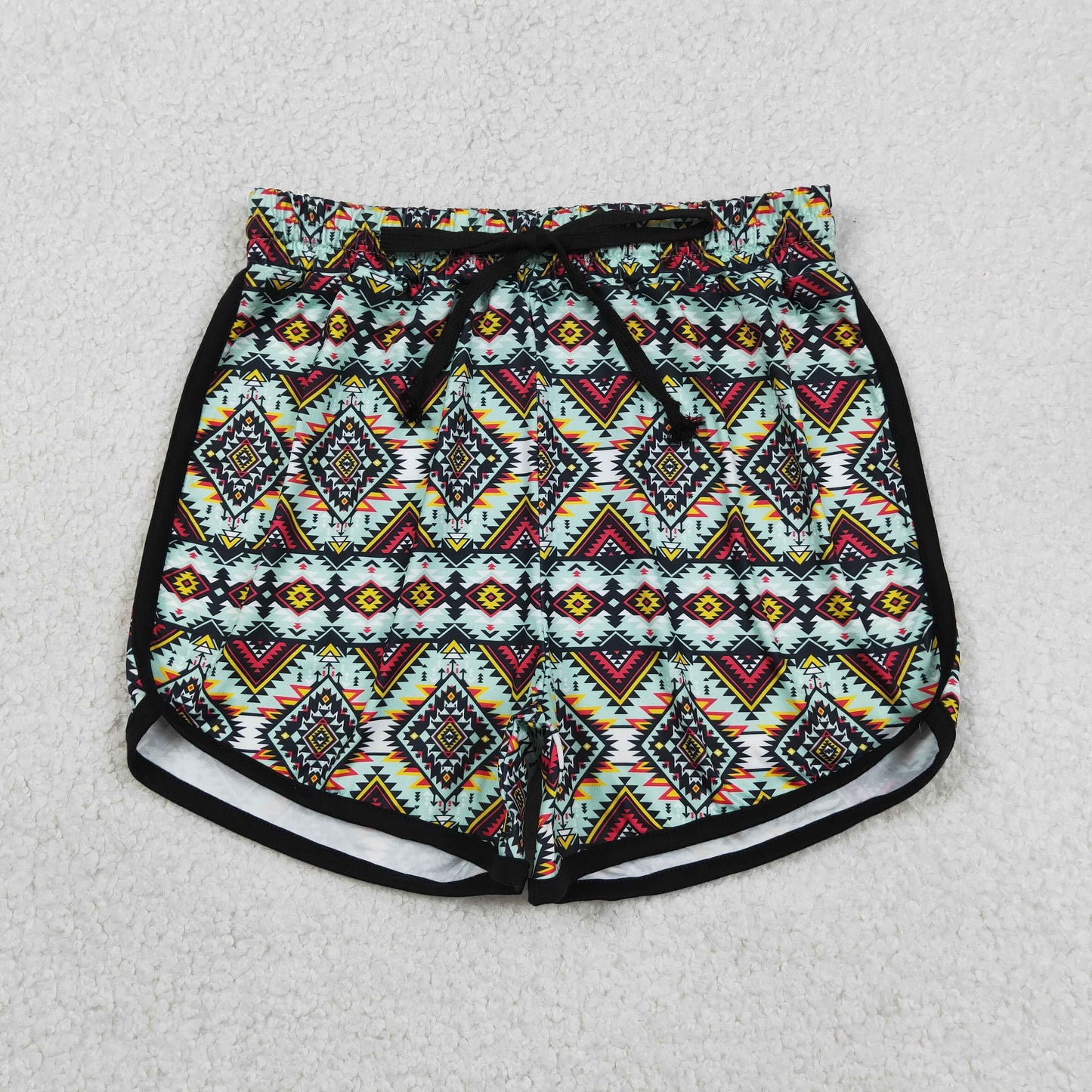 Adult Women Western Aztec Summer Shorts Bottom