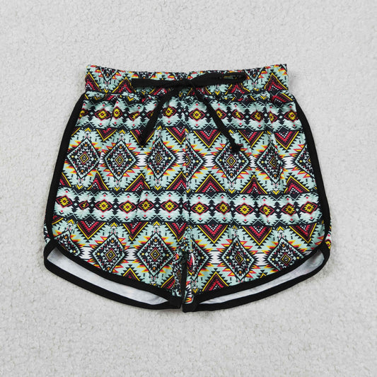 Adult Women Western Aztec Summer Shorts Bottom