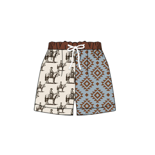 Baby Boys Western Horse Aztec Trunks Preorder