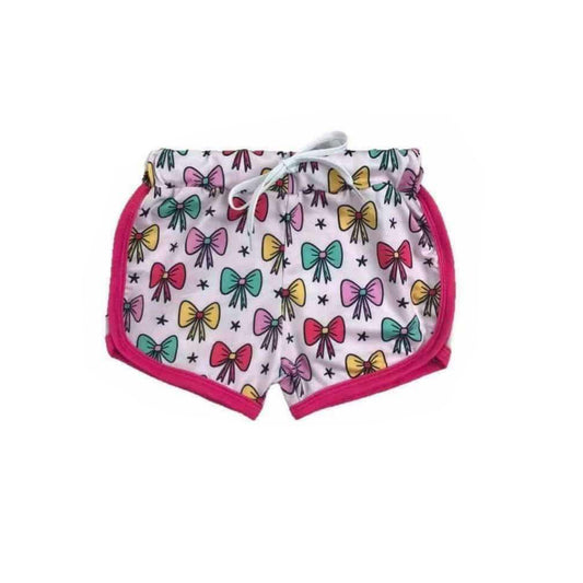 Baby Girls Colorful Bows Pink Shorts Bottoms Preorder