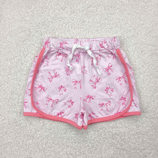 Baby Girls Pink Polka Dots Bows Shorts Bottoms