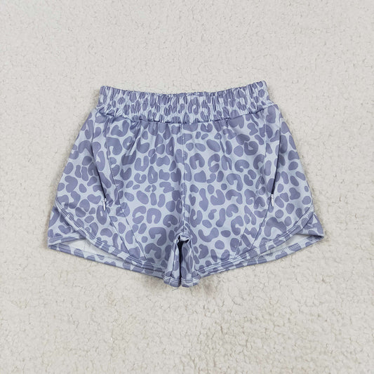 Baby Girls Gray Camo Yoga Shorts Bottoms