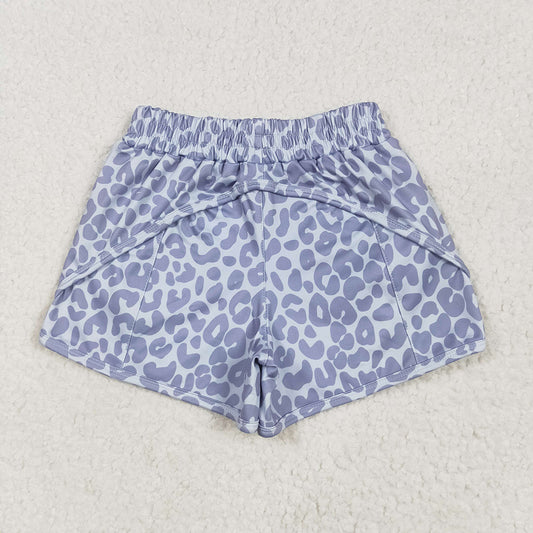 Baby Girls Gray Camo Yoga Shorts Bottoms