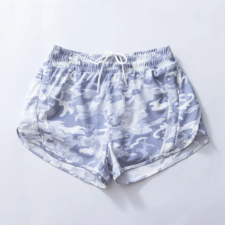 Preorder moq 5 Baby Girls Gray Camo Yoga Shorts Bottoms