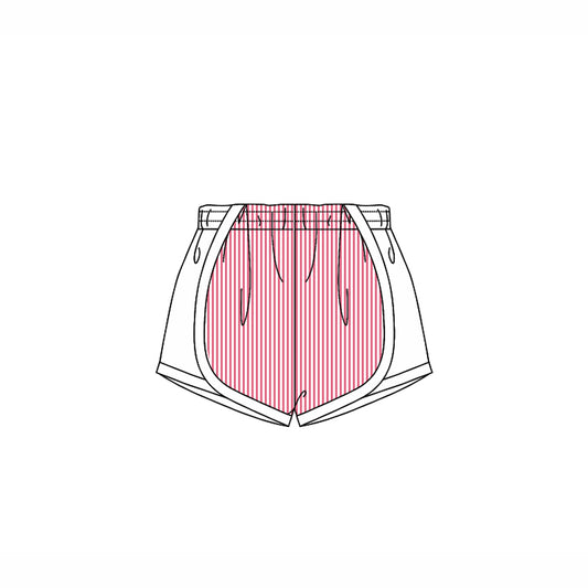 Baby Girls Red Stripe Shorts Bottoms Preorder