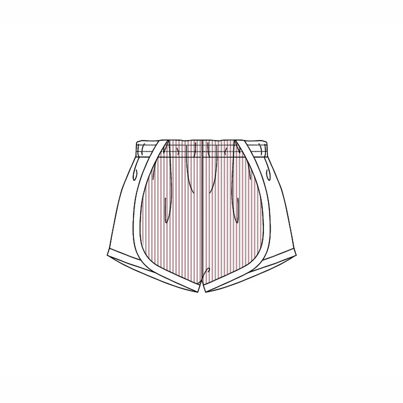 Baby Girls Khaki Stripe Shorts Bottoms Preorder