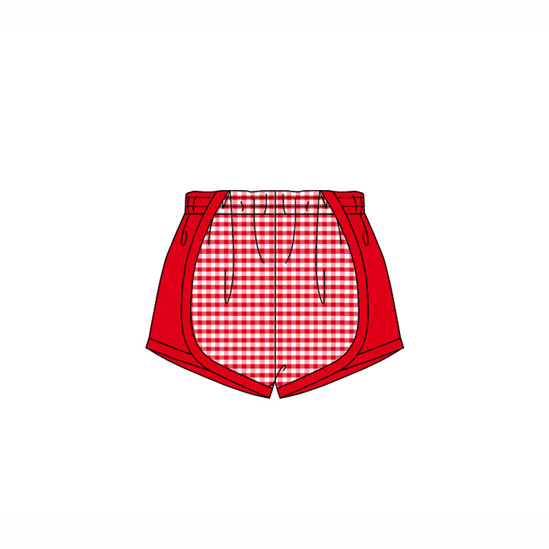 Baby Girls Red Pink Plaid Shorts Bottoms Preorder
