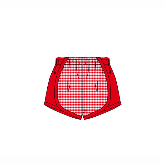 Baby Girls Red Pink Plaid Shorts Bottoms Preorder