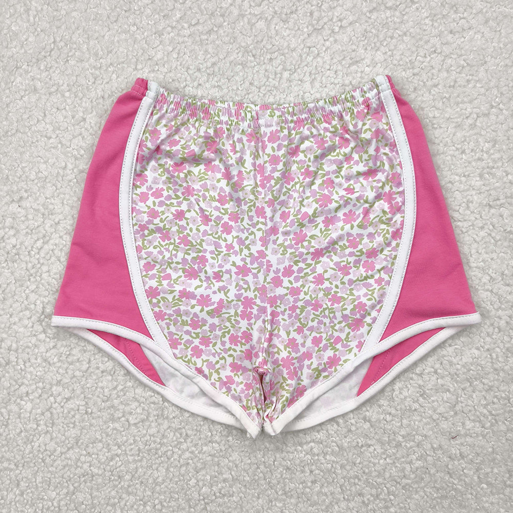 Baby Girls Pink Floral Strawberry Shorts Bottoms