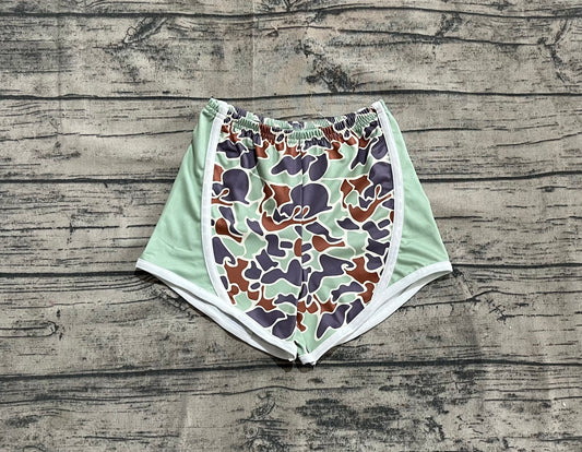 Baby Girls Green Camouflage Shorts Bottoms